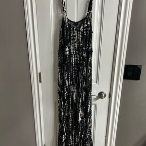 Torrid Black and White Patterned Maxi Dress